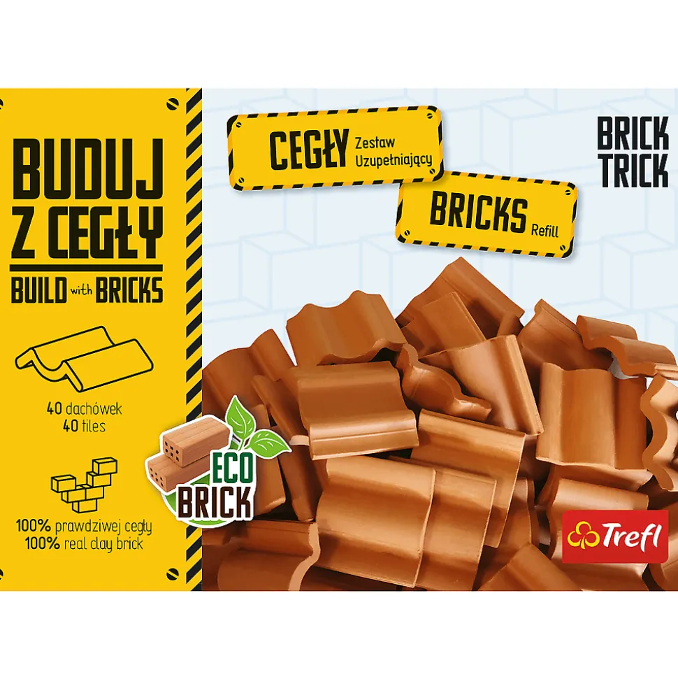 Brick Trick cegły dachówki 40 sztuk