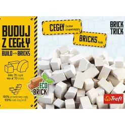 Brick Trick cegły zamkowe białe 70 sztuk