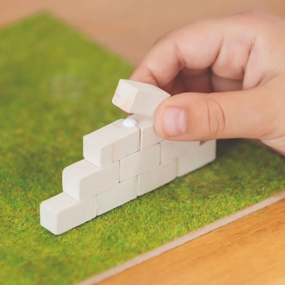 Brick Trick cegły zamkowe białe 70 sztuk