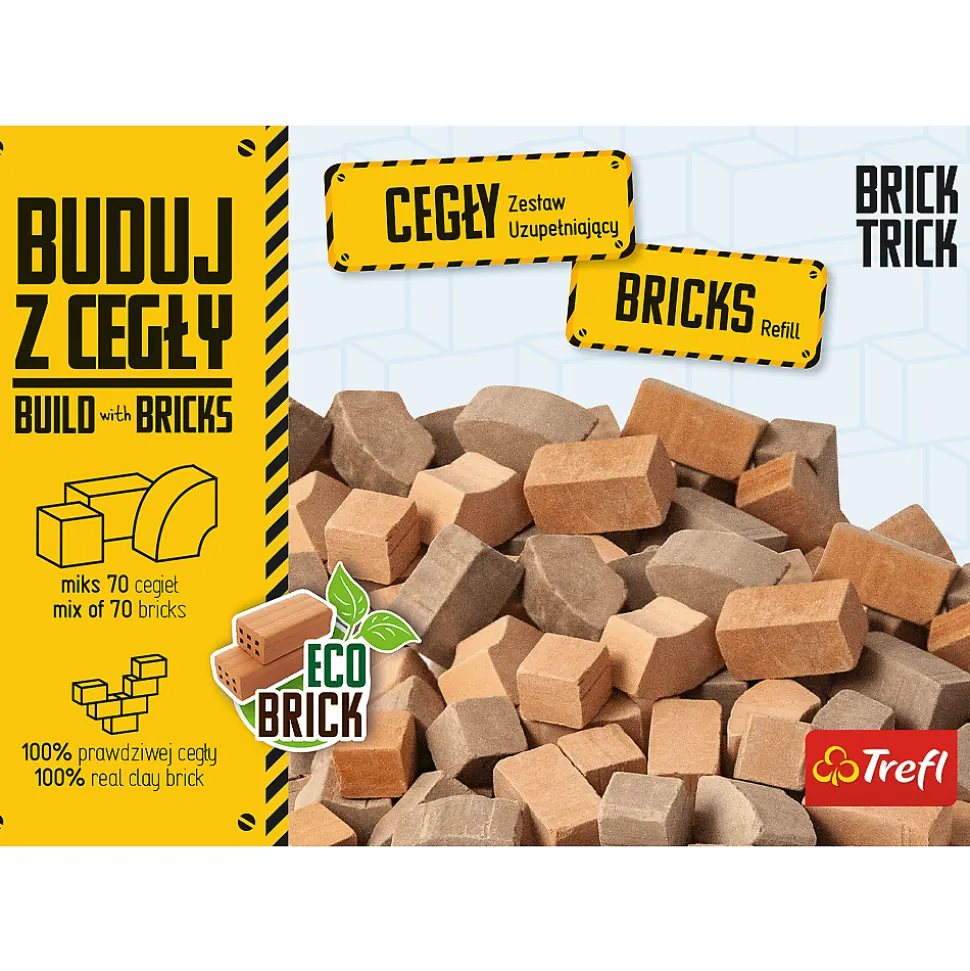 Brick Trick cegły zamkowe mozaika 70 sztuk