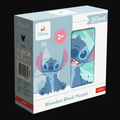 Drewniane klocki puzzle, Lilo i Stitch