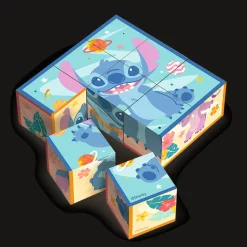 Drewniane klocki puzzle, Lilo i Stitch