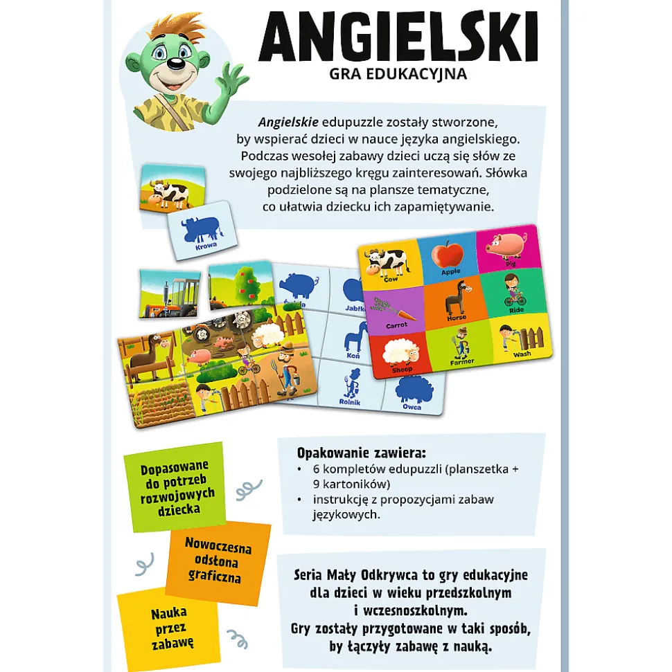 Gra dla dzieci Angielski, Mały Odkrywca