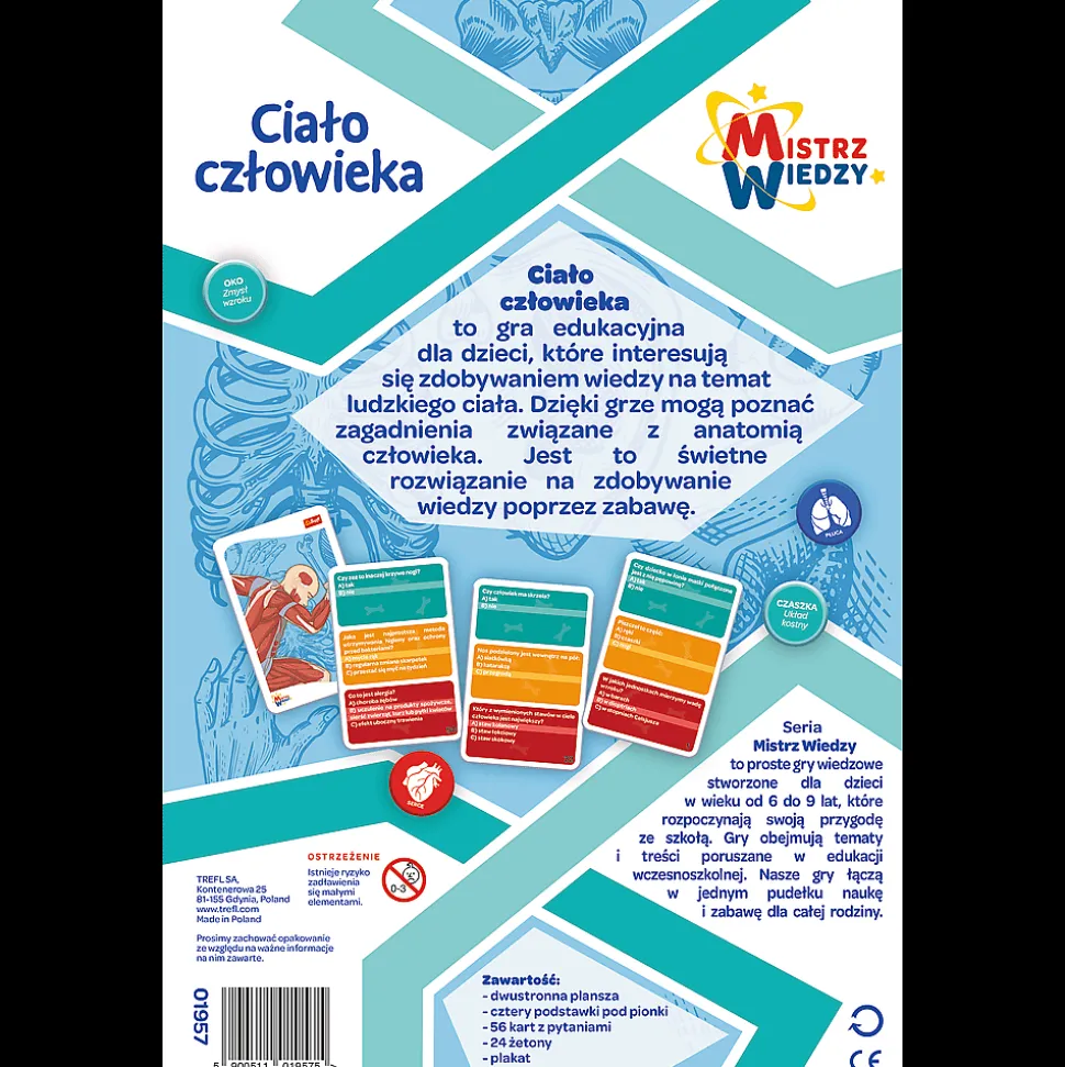 Gra dla dzieci Ciało człowieka Mistrz Wiedzy