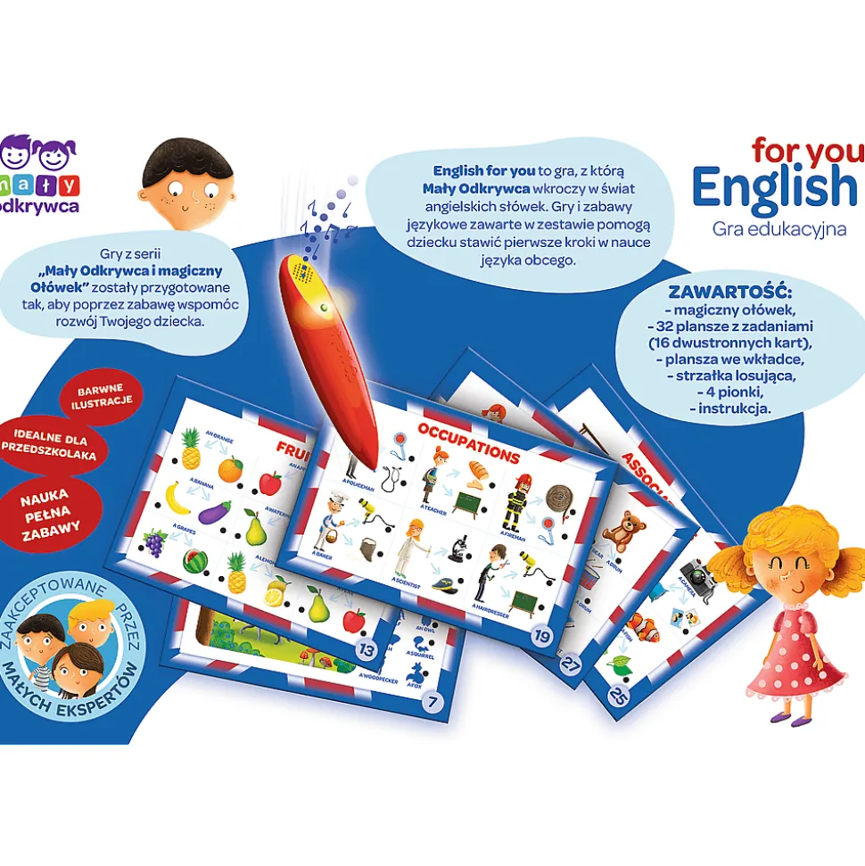 Gra dla dzieci English for you Magiczny ołówek