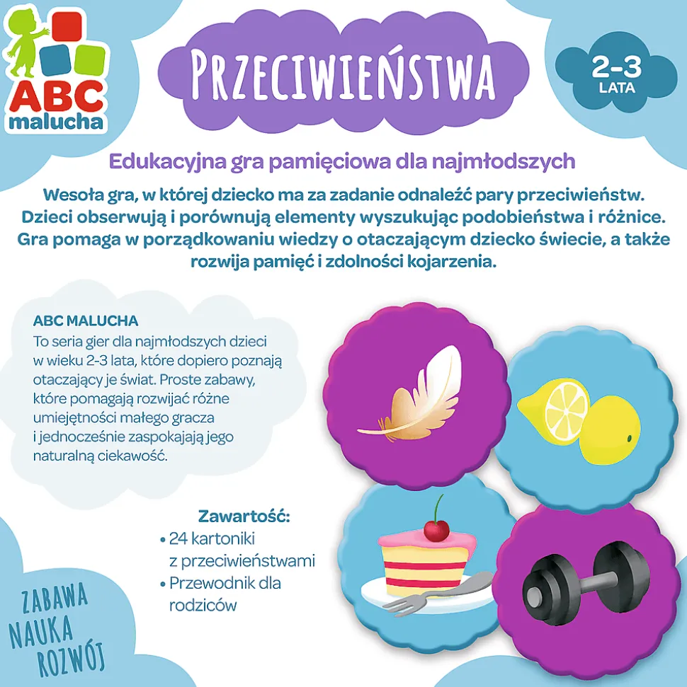 Gra dla dzieci Przeciwieństwa ABC Malucha