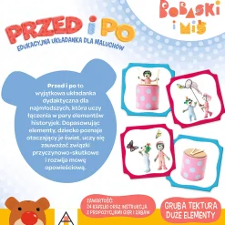 Gra dla dzieci Przed i po Bobaski i Miś