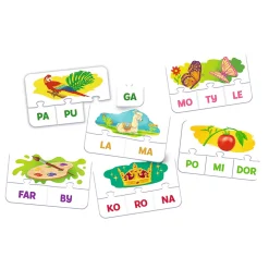 Gra dla dzieci Rodzina Treflików Sylaby