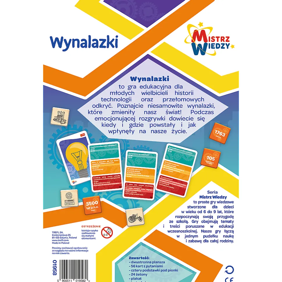 Gra dla dzieci Wynalazki Mistrz Wiedzy