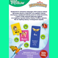 Gra dla dzieci Zagadkowy Alfabet Rodzina Treflików