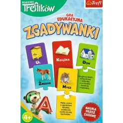 Gra dla dzieci Zagadkowy Alfabet Rodzina Treflików