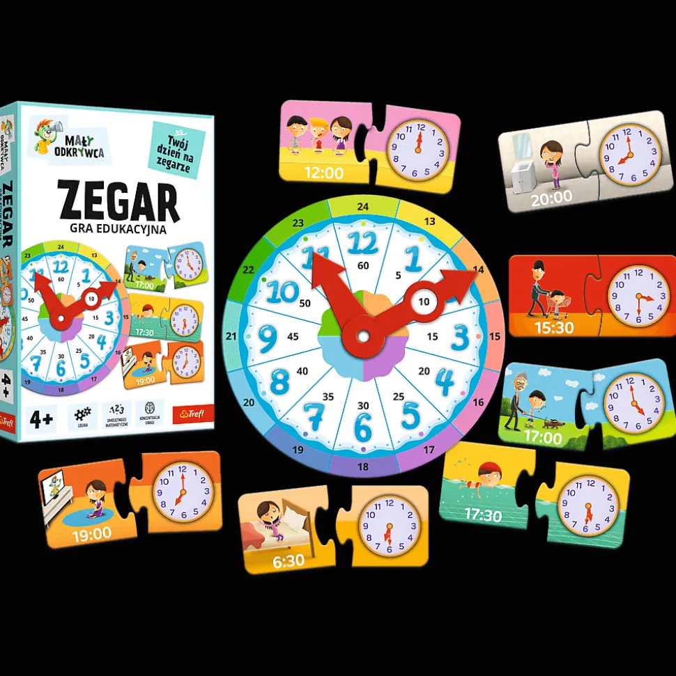 Gra dla dzieci Zegar, Mały Odkrywca