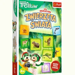 Gra dla dzieci Zwierzęta Świata Rodzina Treflików