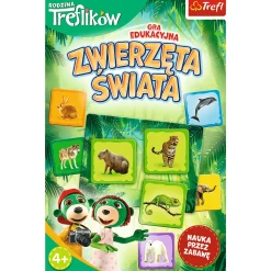 Gra dla dzieci Zwierzęta Świata Rodzina Treflików