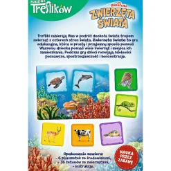 Gra dla dzieci Zwierzęta Świata Rodzina Treflików