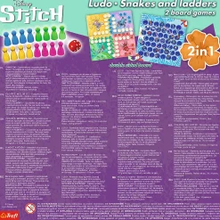 Gra klasyczna Lilo & Stitch, 2w1 Chińczyk / Węże i drabiny