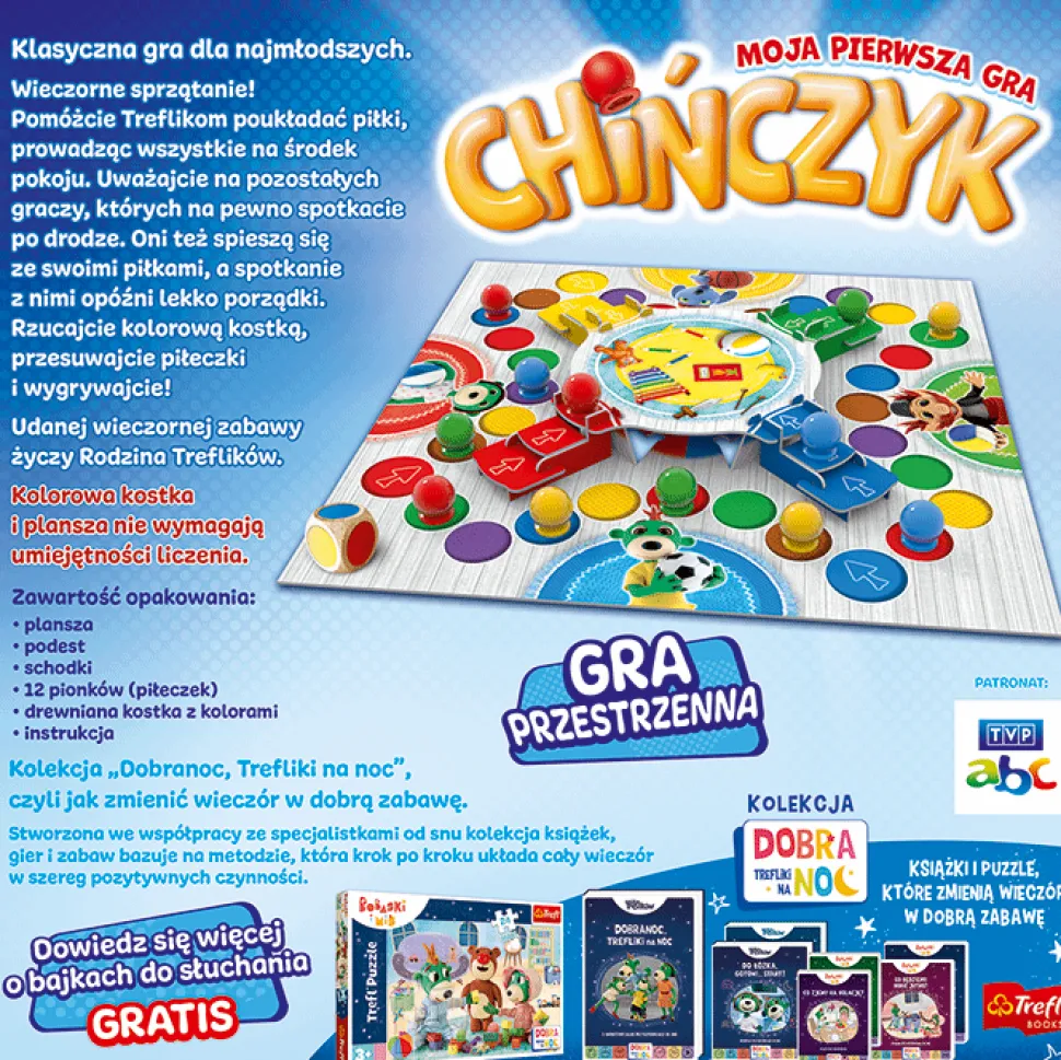 Gra planszowa Rodzina Treflików Chińczyk Moja pierwsza gra