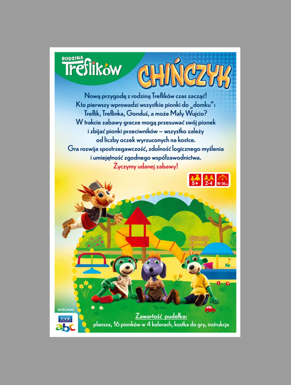 Gra planszowa Rodzina Treflików Chińczyk Trefliki