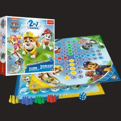 Gra planszowa 2w1 Chińczyk Psi Patrol