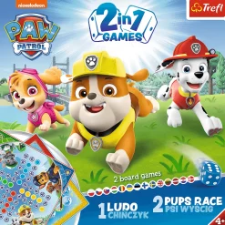 Gra planszowa 2w1 Chińczyk Psi Patrol