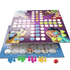 Gra planszowa 2w1 Chińczyk, Węże i drabiny Princess