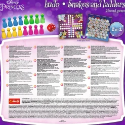 Gra planszowa 2w1 Chińczyk, Węże i drabiny Princess