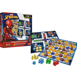 Gra planszowa 2w1 Chińczyk, Węże i drabiny Spider-Man