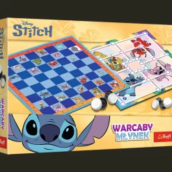 Gra planszowa Warcaby i Młynek, Lilo & Stitch