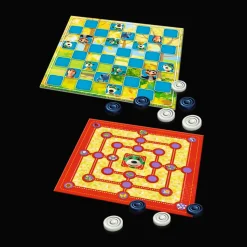 Gra planszowa Warcaby i Młynek Rodzina Treflików