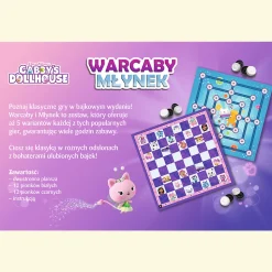 Gra planszowa Warcaby i Młynek, Gabby's Dollhouse