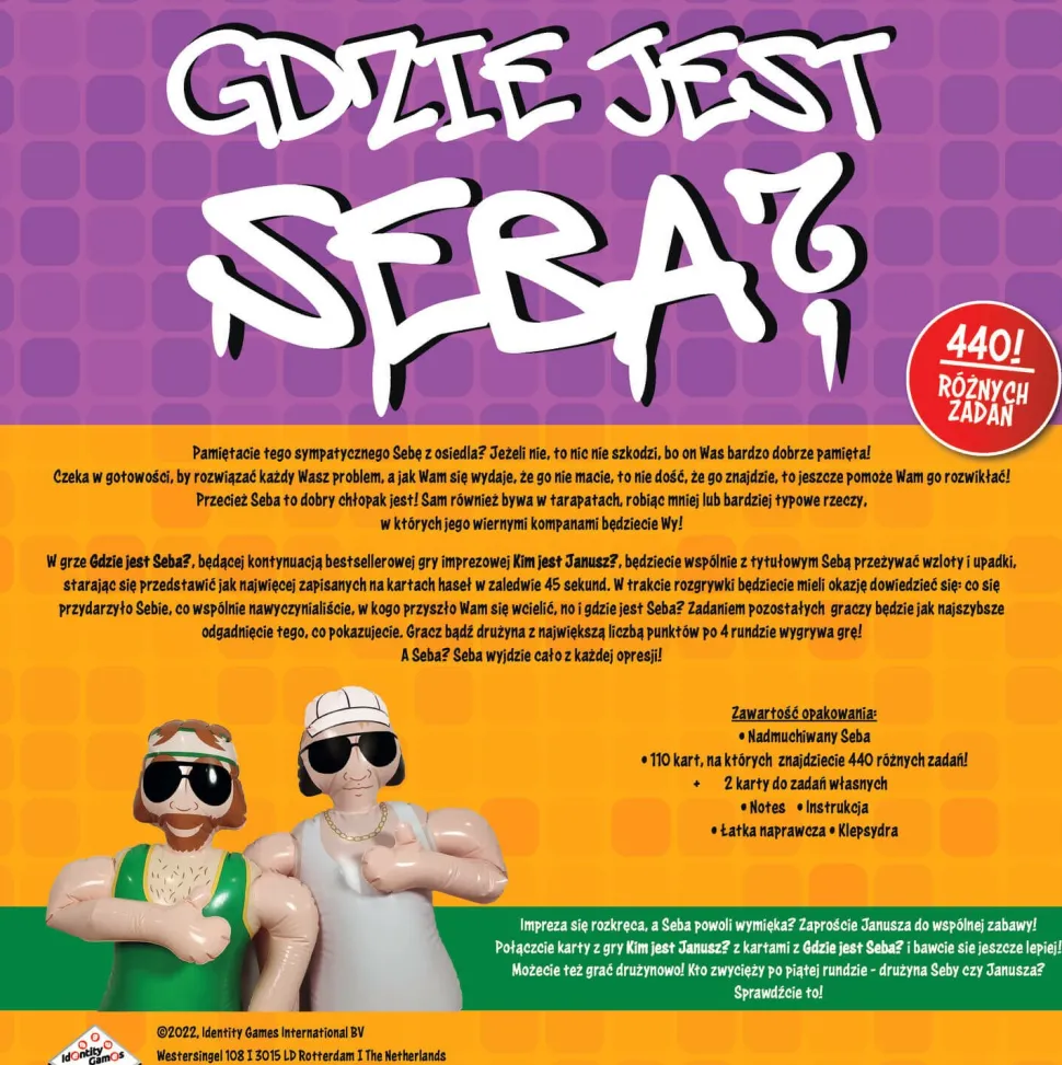 Gra towarzyska Gdzie jest Seba?