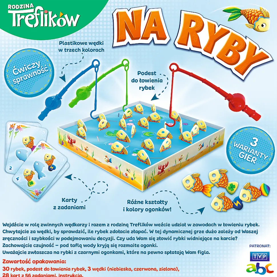Gra zręcznościowa Na Ryby Rodzina Treflików