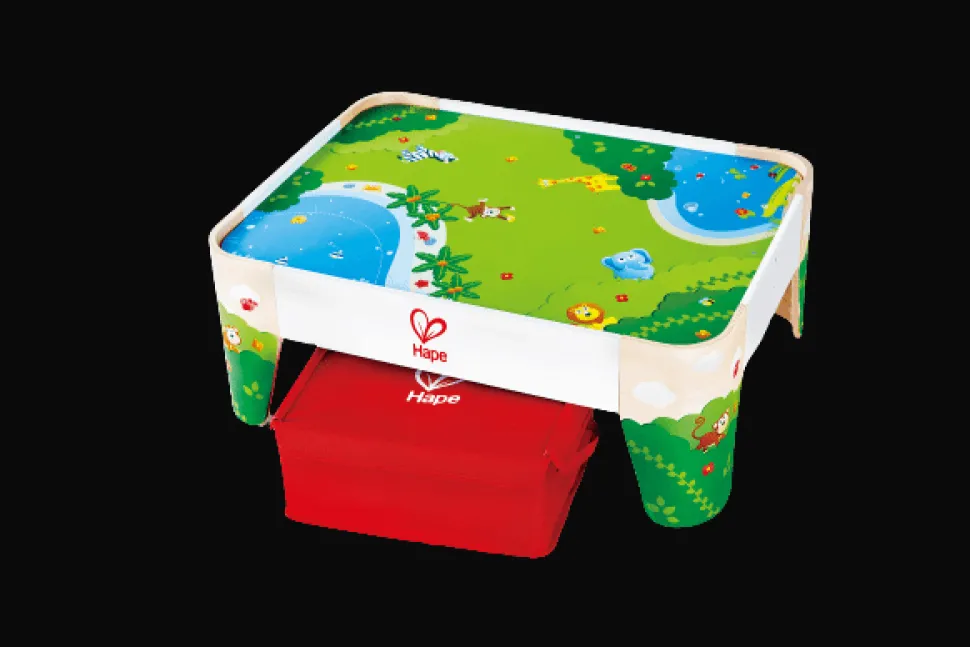 Hape - Stolik do zabawy kolejką