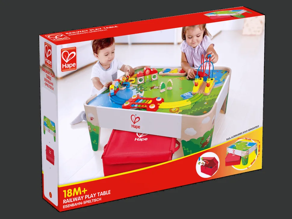 Hape - Stolik do zabawy kolejką