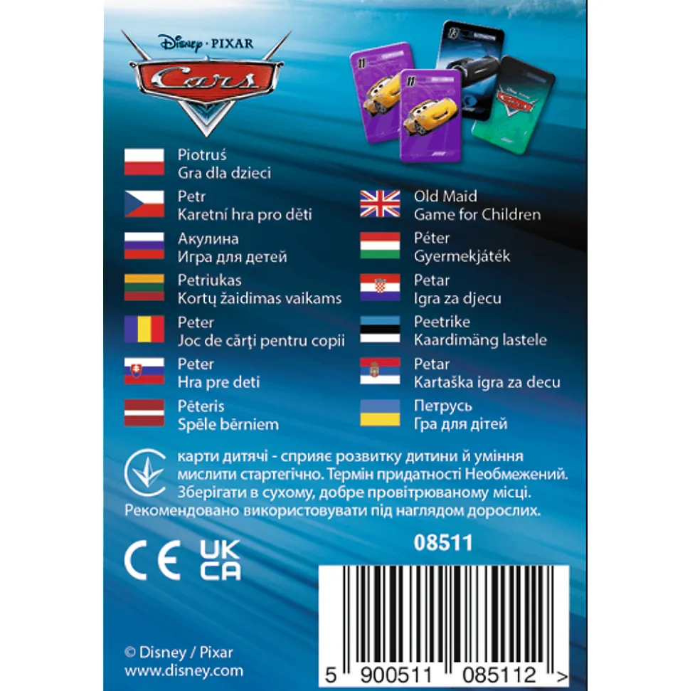 Karty Piotruś Disney Cars