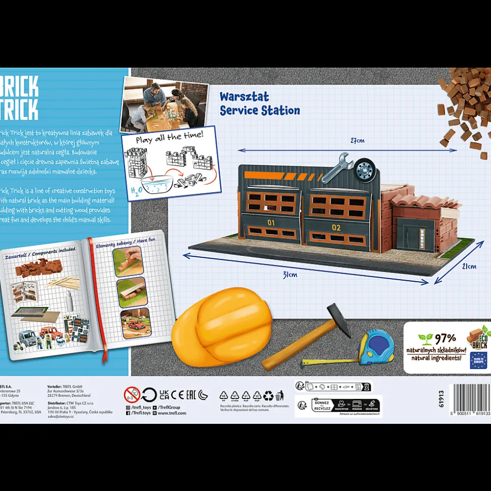 Klocki ceramiczne Brick Trick - Warsztat / Service station