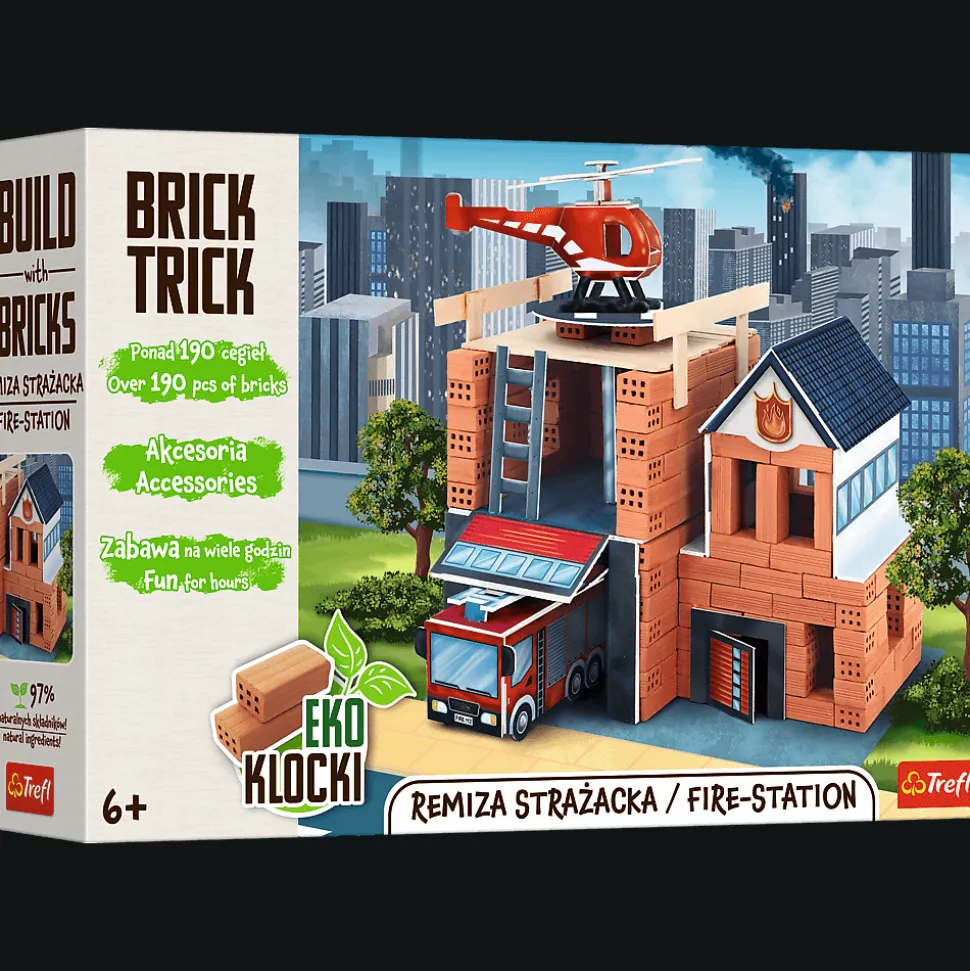 Klocki ceramiczne Brick Trick - Remiza Strażacaka / Fire-station