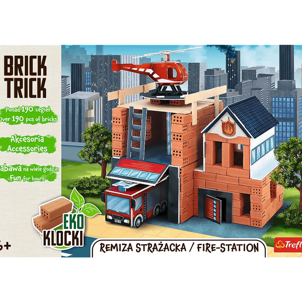 Klocki ceramiczne Brick Trick - Remiza Strażacaka / Fire-station