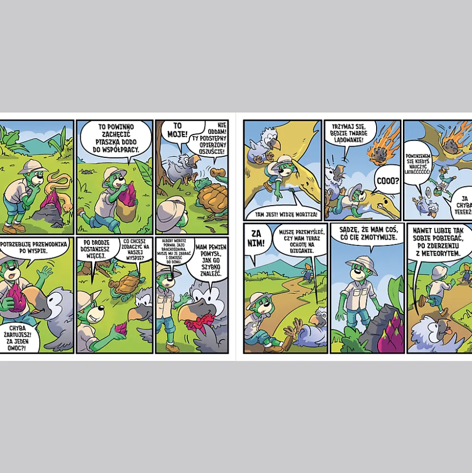 Komiks Spy Guy, Dinozaury