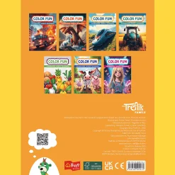 Książka aktywizująca Auta, kolorowanka