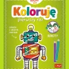 Książka aktywizująca Bobaski i Miś, Koloruję pierwszy raz. Roboty