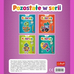 Książka aktywizująca Bobaski i Miś, Koloruję pierwszy raz. Słodkości