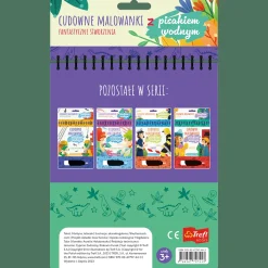 Książka aktywizująca Fantastyczne stworzenia. Cudowne malowanki z pisakiem wodnym