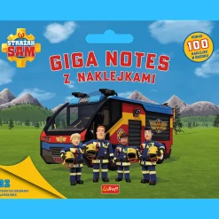 Książka aktywizująca Giga notes z naklejkami, Strażak Sam