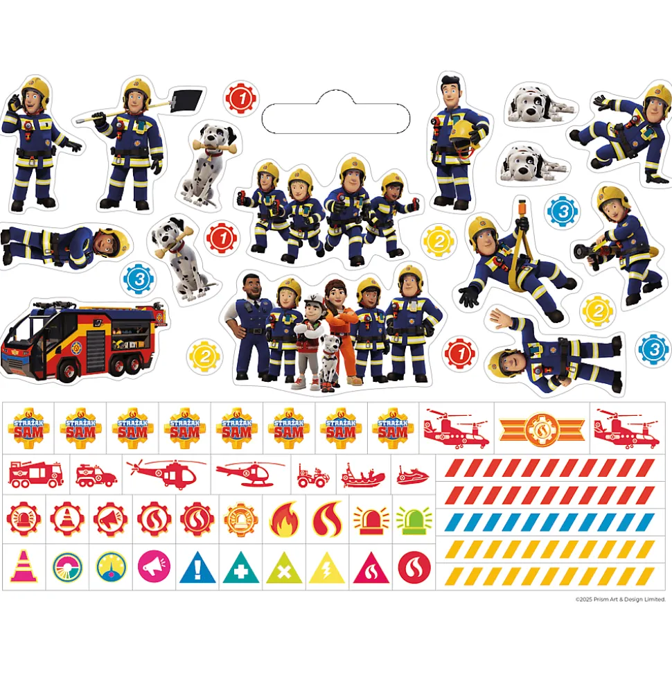 Książka aktywizująca Giga notes z naklejkami, Strażak Sam