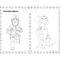 Książka aktywizująca Giga notes z naklejkami, Strażak Sam