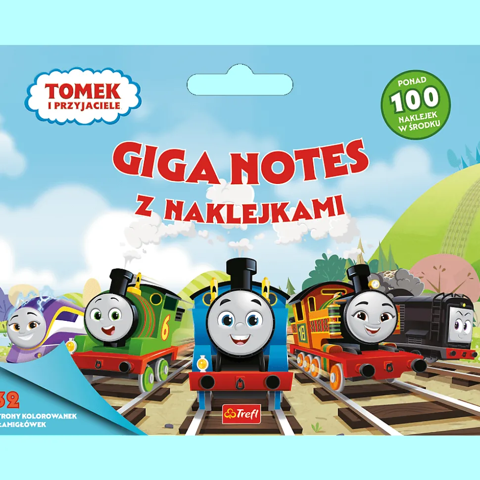 Książka aktywizująca Giga notes z naklejkami, Tomek i przyjaciele