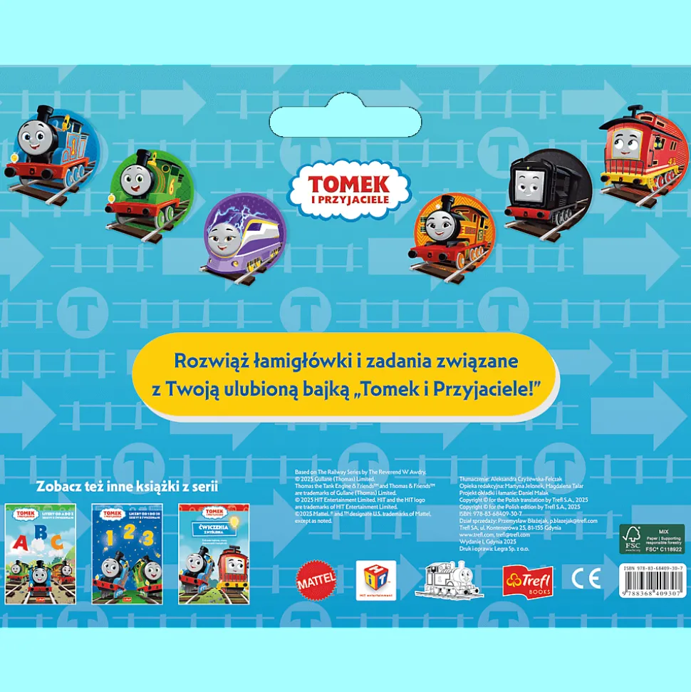 Książka aktywizująca Giga notes z naklejkami, Tomek i przyjaciele