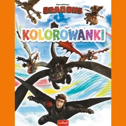 Książka aktywizująca Jak wytresować smoka, kolorowanki