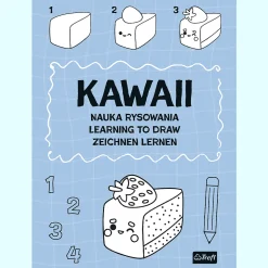 Książka aktywizująca Kawaii, nauka rysowania